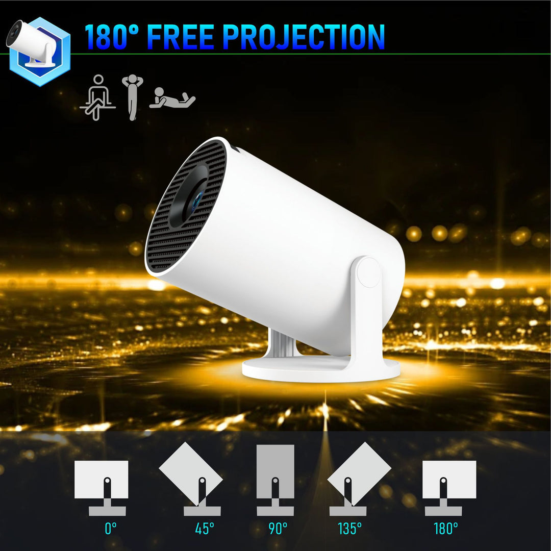 Mini Pocket Projector 1080p Wireless