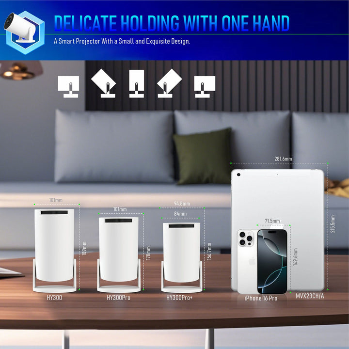 Mini Pocket Projector 1080p Wireless